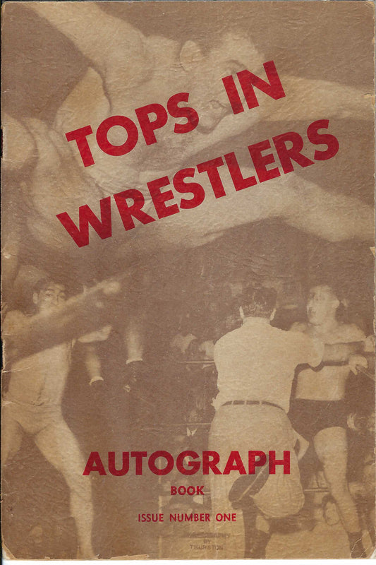 VW2 Extremely Rare 1949 Tops in Wrestling Autograph book
