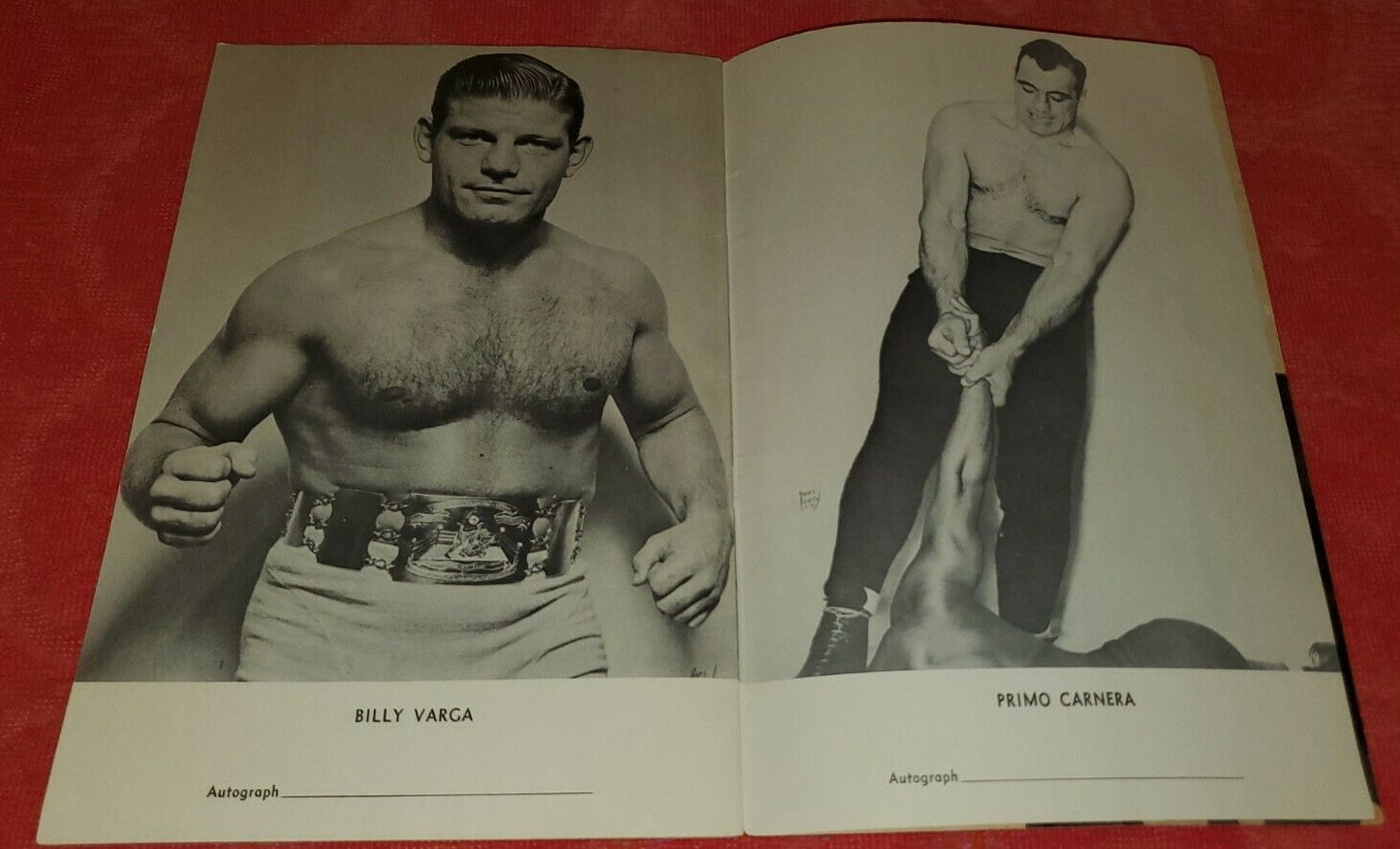 VW2 Extremely Rare 1949 Tops in Wrestling Autograph book