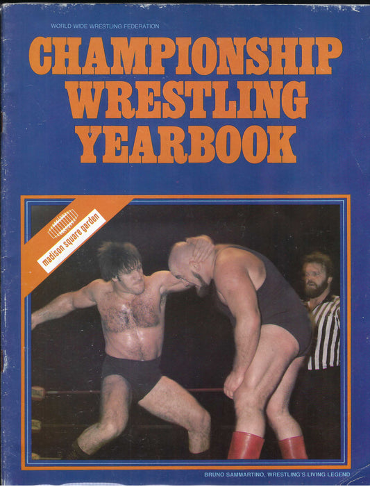 WWF1 1977 Madison Square Garden Championship Wrestling Year Book