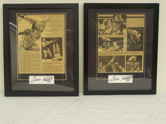 A189 Russian Bear Ivan Koloff ( Deceased ) World Title Autographed Tribute w/COA