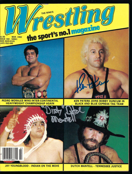 AM846 Ken Patera Dutch Mantel VERY RARE Autographed Vintage Wrestling Magazine w/COA
