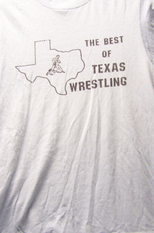 BAT100 Texas Wrestling Vintage Tee Shirt Size M