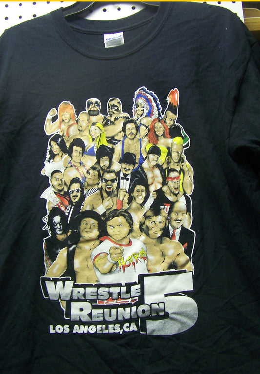 BAT37 Wrestling Reunion 5 Original Vintage Tee Shirt Size L