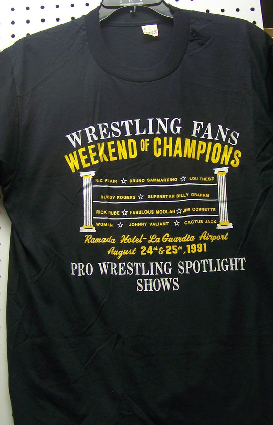 BAT39 Weekend of Champions 1991 Original Vintage Tee Shirt Size L