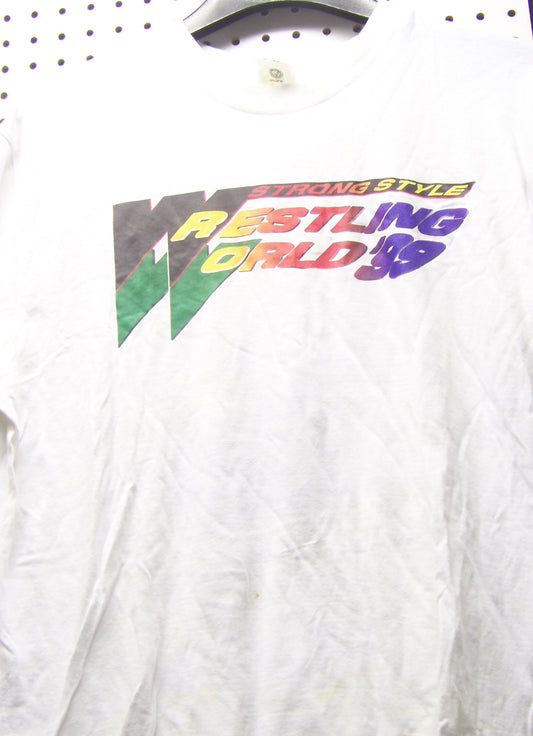 BAT49 Wrestling World 99 Original Vintage Tee Shirt Size L