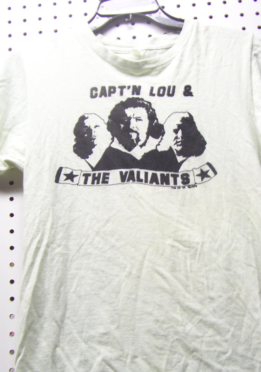 BAT6 Capt Lou Albano and the Valiant Brothers Original Vintage Tee Shirt Size M