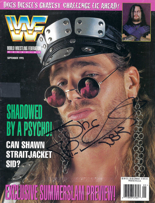 BD249 Shawn Michaels VERY RARE Autographed Vintage Wrestling Magazine w/COA