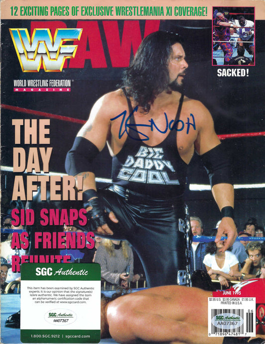 BD54 Kevin Nash Autographed Vintage Wrestling Magazine w/COA