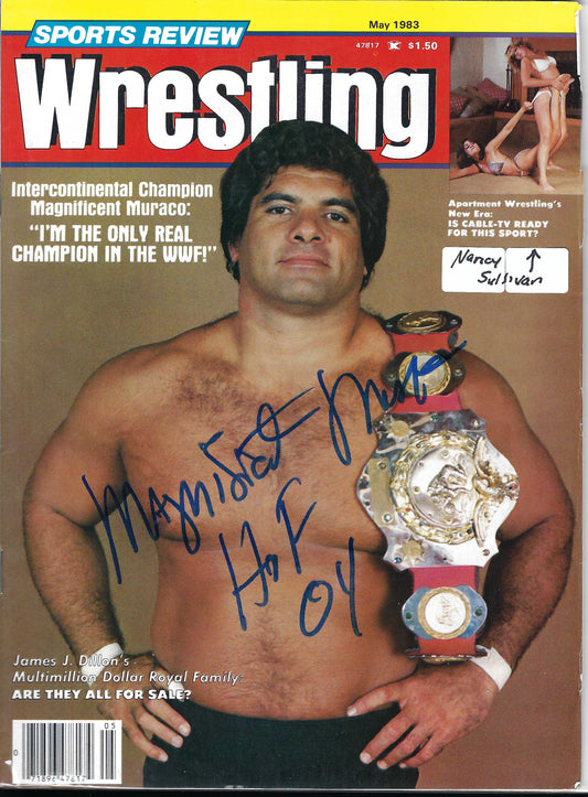BD72 Magnificent Don Muraco Autographed Vintage Wrestling Magazine w/COA
