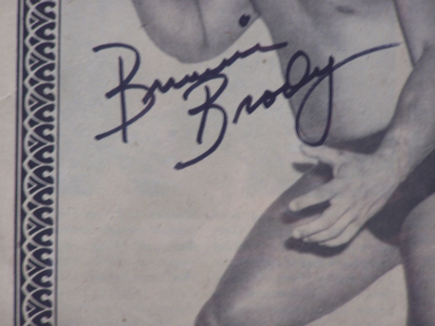 BB1 Bruiser Brody (Deceased ) Autographed Magazine Page w/COA