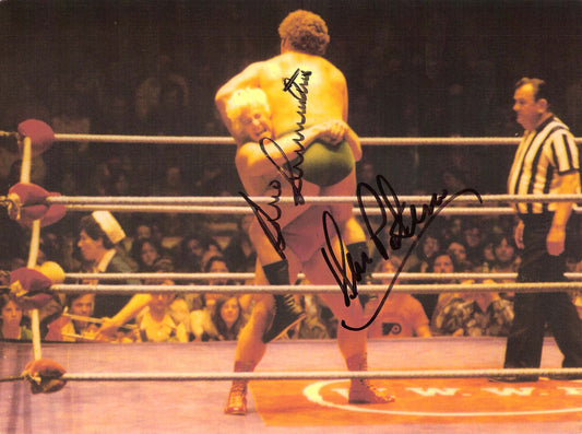 BKP The Living Legend Bruno Sammartino ( Deceased ) Ken Patera Autographed Wrestling Photo w/COA