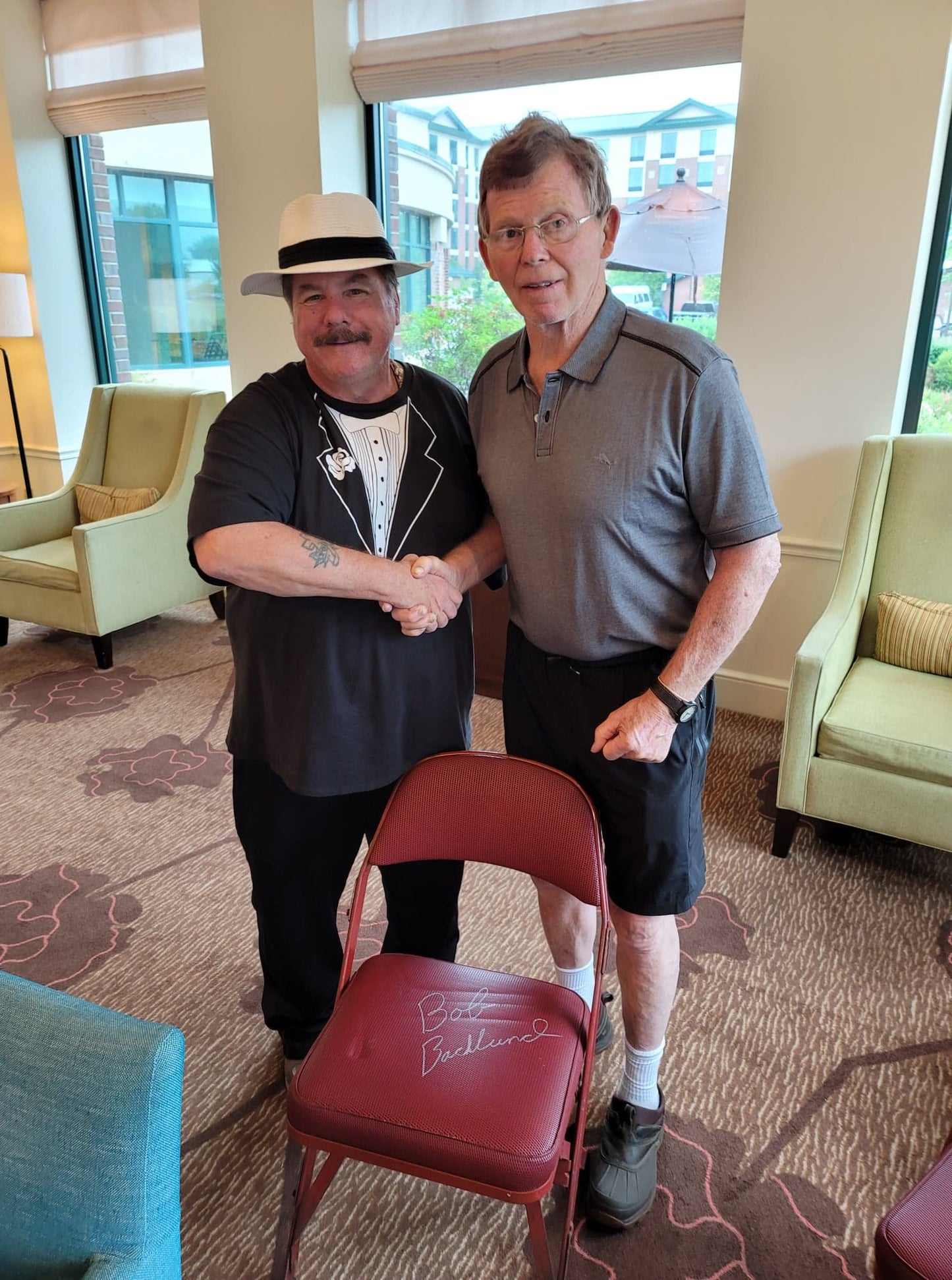 BD200 Harley Race Bob Backlund Autographed VERY RARE Vintage Wrestling Magazine w/COA