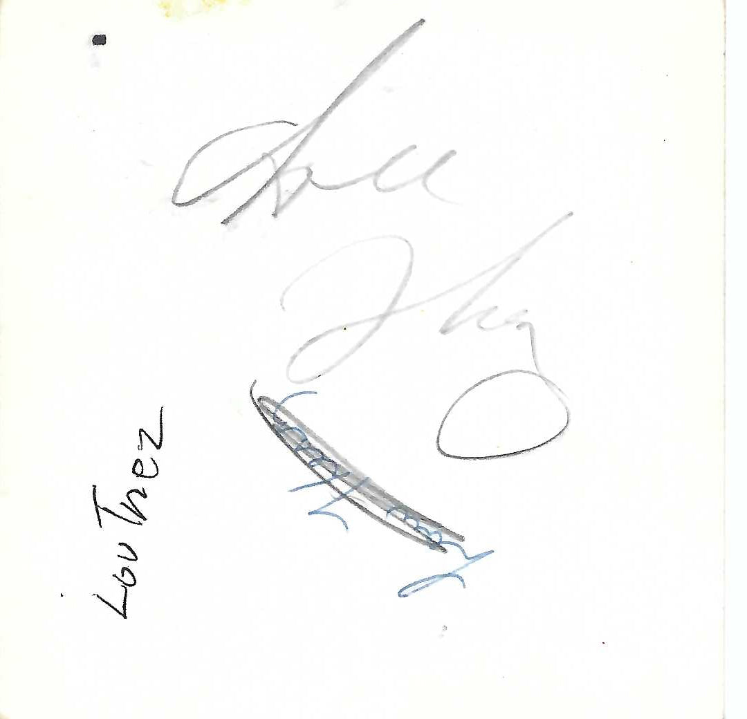 LT2 Lou Thesz 5x5 Wrestling Photo Autographed on back w/COA