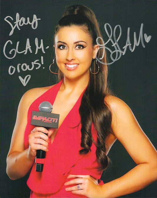 M3106 Gia Miller Autographed 8x10 Wrestling Photo w/COA