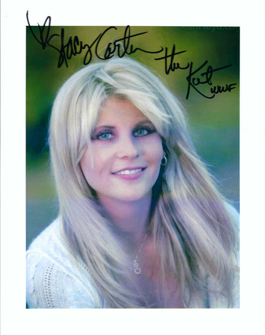 M3139 Stacy " the Kat " Carter Autographed Wrestling Photo w/COA