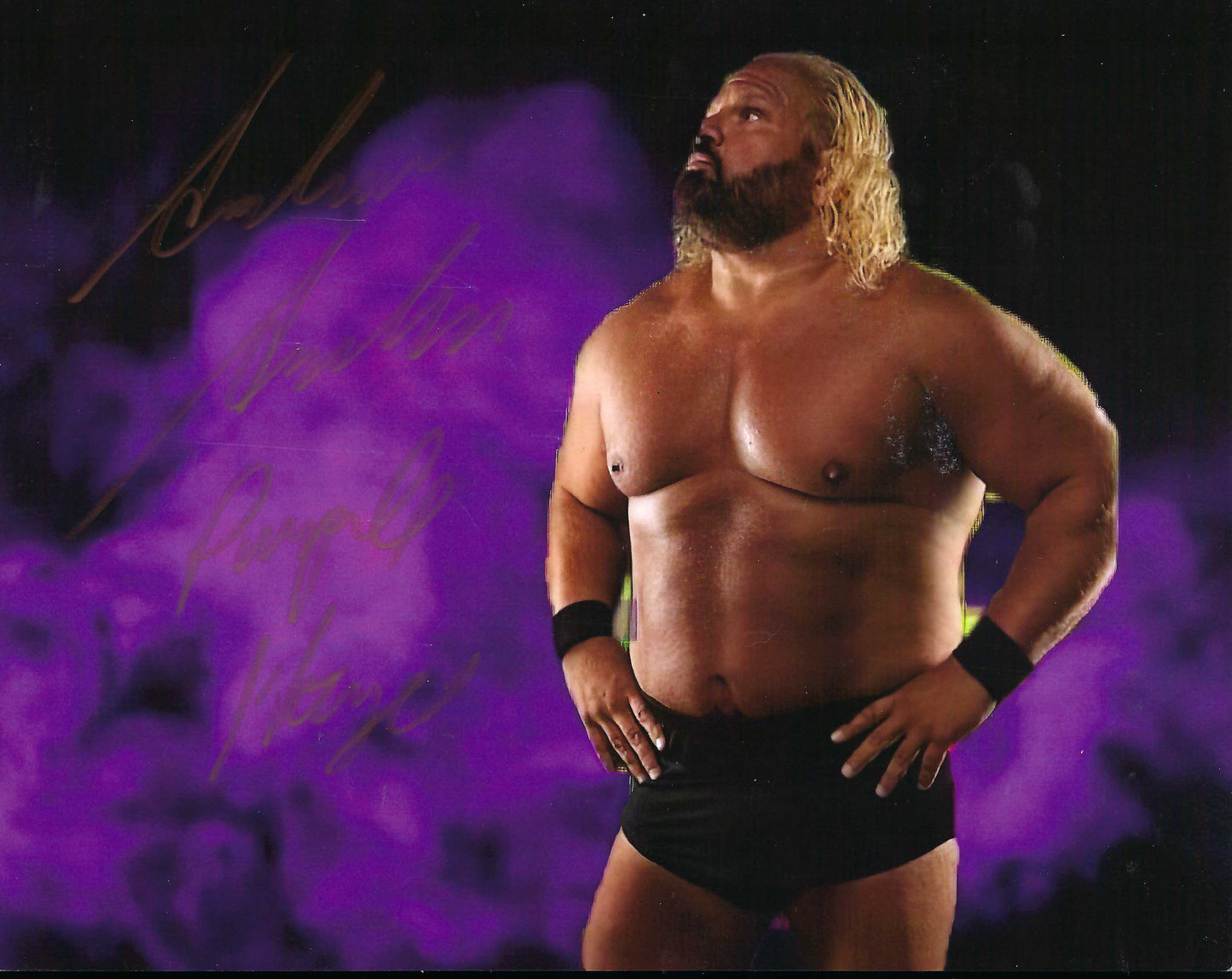 M3150 The Re Enforcer Andrew Anderson Autographed Wrestling Photo w/COA