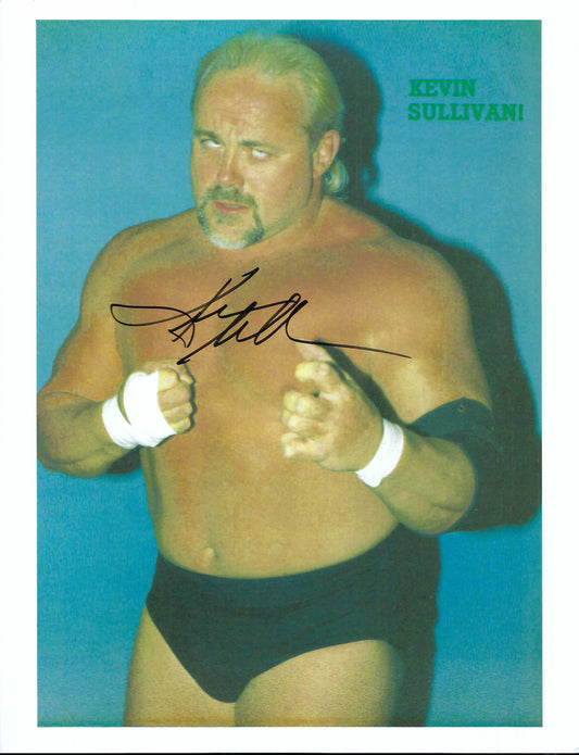 M3157 The Task Master Kevin Sullivan Autographed Wrestling Photo w/COA