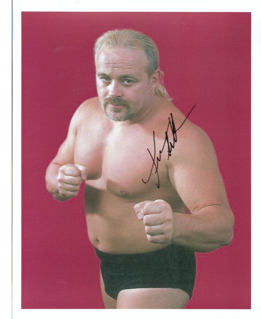 M3159 The Task Master Kevin Sullivan Autographed Wrestling Photo w/COA