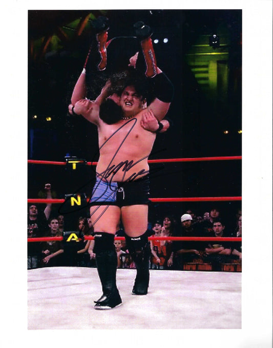 M3164 Samoa Joe Autographed Wrestling Photo w/COA