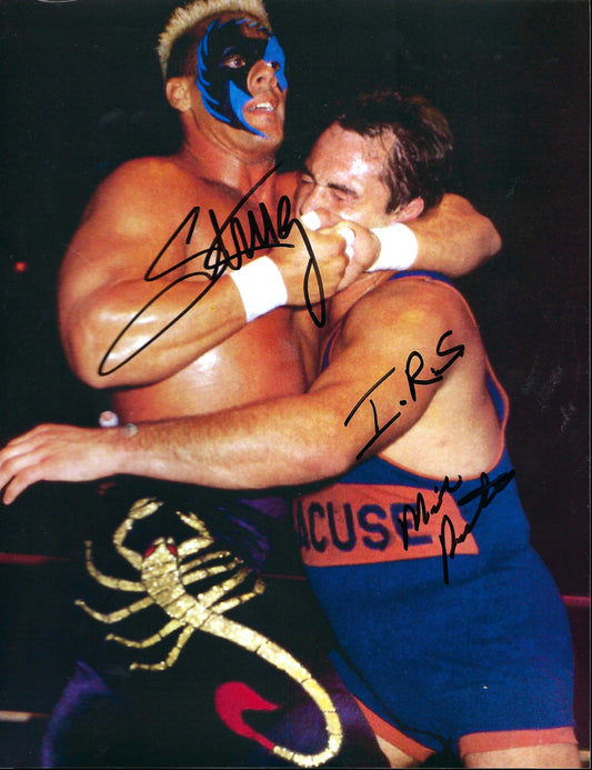M3169 The Icon Sing Mike Rotundo Autographed 8x10 Wrestling Photo w/COA