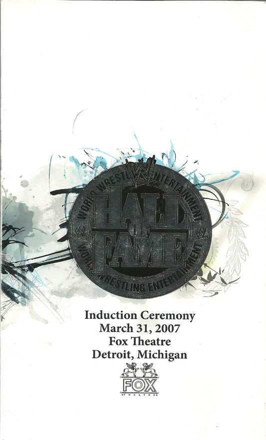 WWEHOF1 The Wild Samoans , Jerry Lawler Autographed WWE Hall of Fame Program w/COA