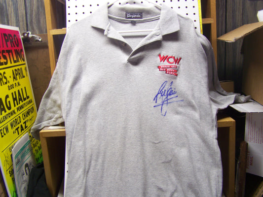 C16 Nature Boy Ric Flair Original Ring Worn WCW Polo Shirt w/COA