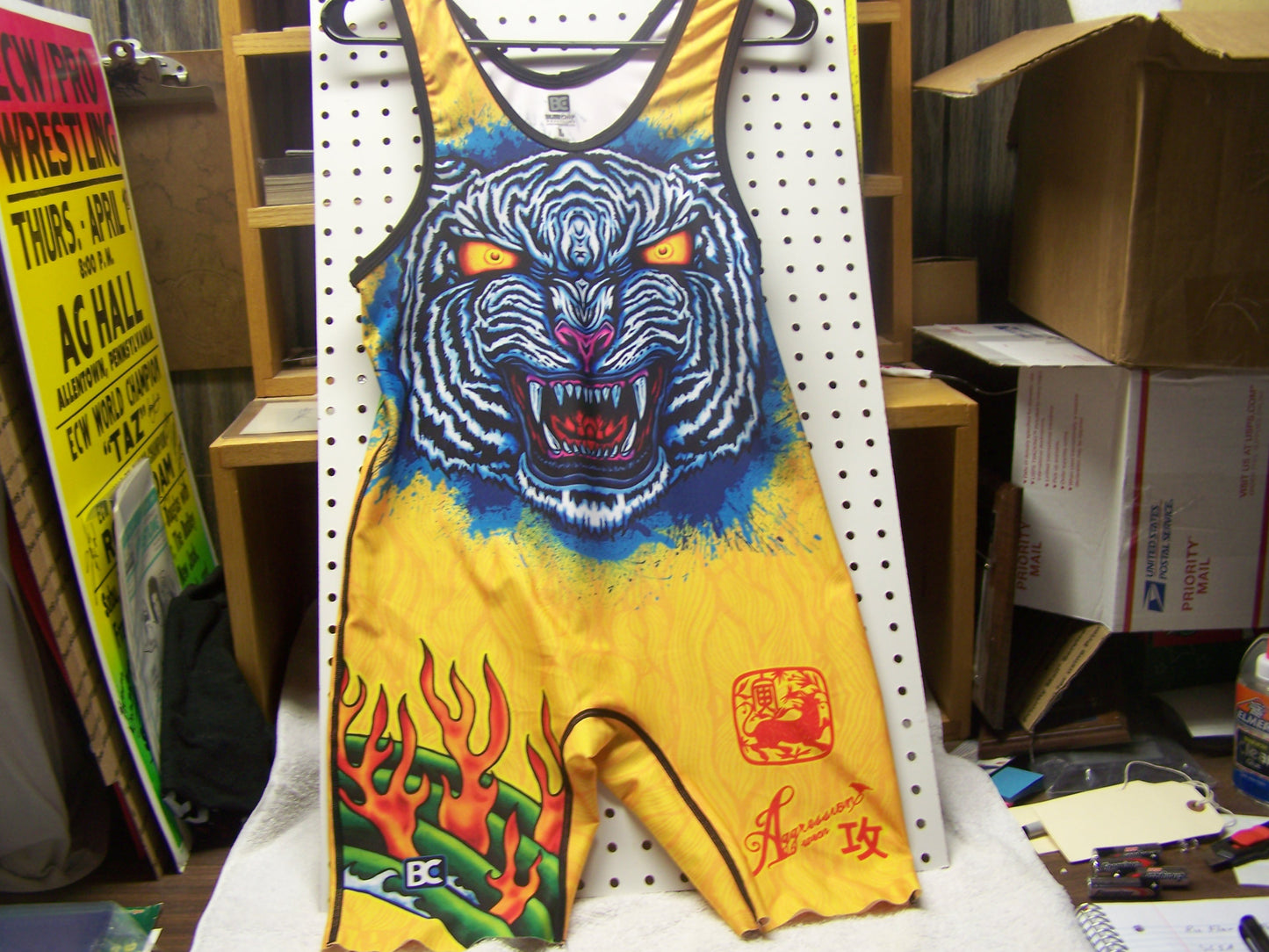 C21 Rob Van Dam Autographed Wrestling Singlet w/COA