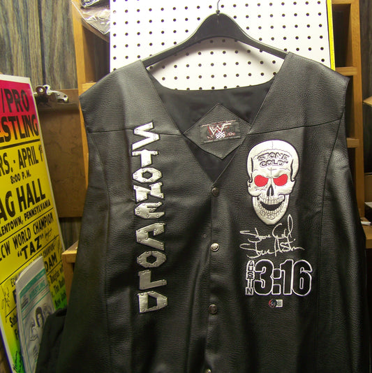 C26 Stone Cold Steve Austin Autographed Vest w/COA Beckett Cert