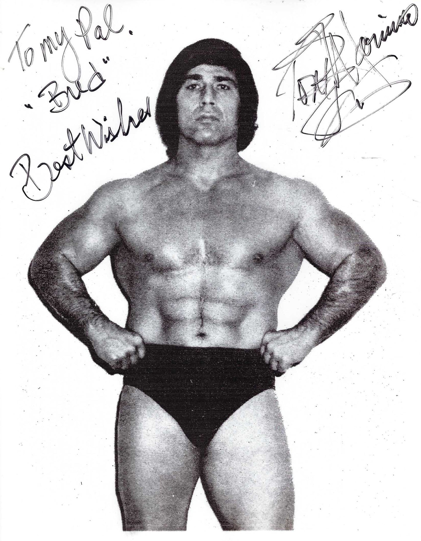 TM1 Tony Marino Autographed 8x10 Wrestling Photo w/COA