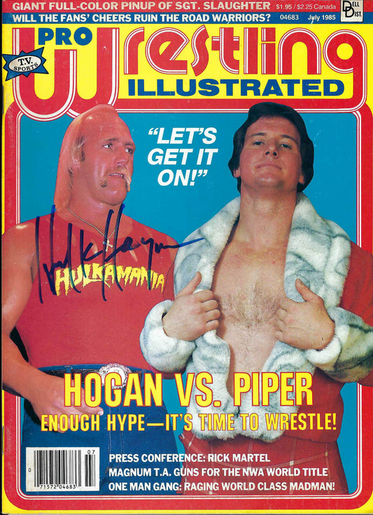 AM59A The Immortal Hulk Hogan Autographed Wrestling Magazine w/COA