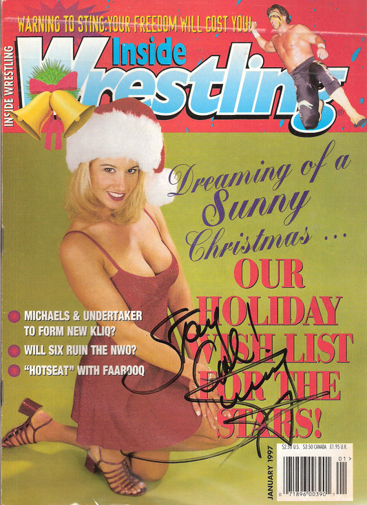 AM78 Sunny Autographed Wrestling Magazine w/COA