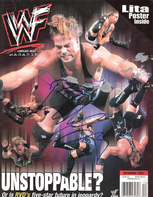 AM125 Rob Van Dam Autographed WWE Magazine w/COA