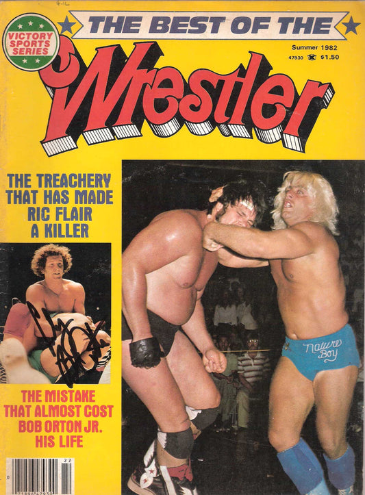 AM27B Cowboy Bob Orton Autographed Wrestling Magazine w/COA