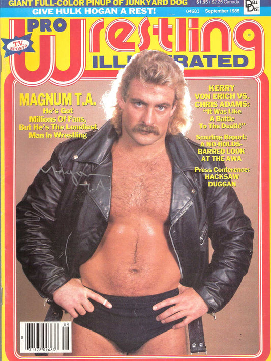 AM280 Magnum T.A. Autographed Vintage Wrestling Magazine w/COA