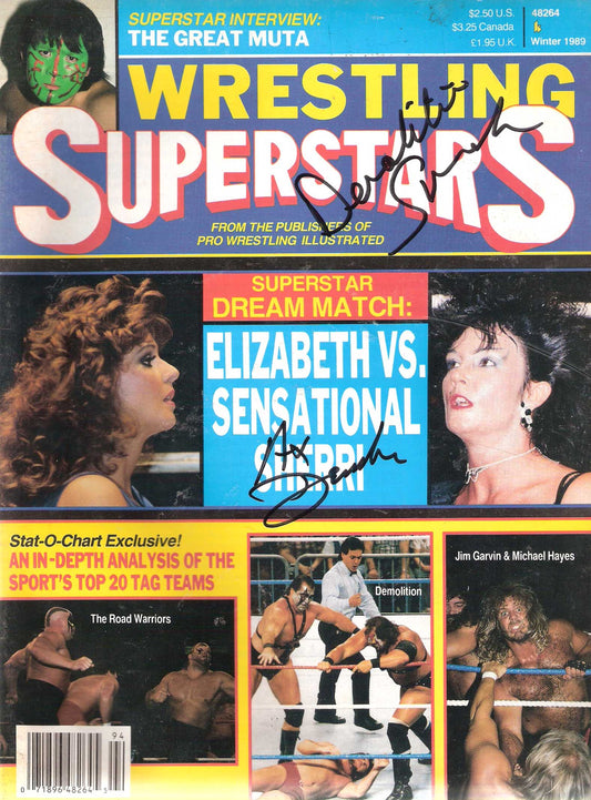 AM320 Demolition Autographed vintage Wrestling Magazine w/COA