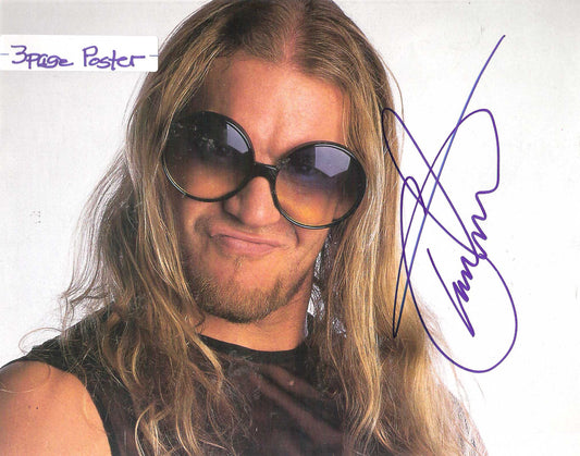 AM333 Christian Autographed vintage Wrestling Magazine Poster w/COA