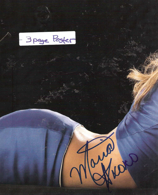 AM335 Maria Kanellis Autographed vintage Wrestling Magazine Poster w/COA