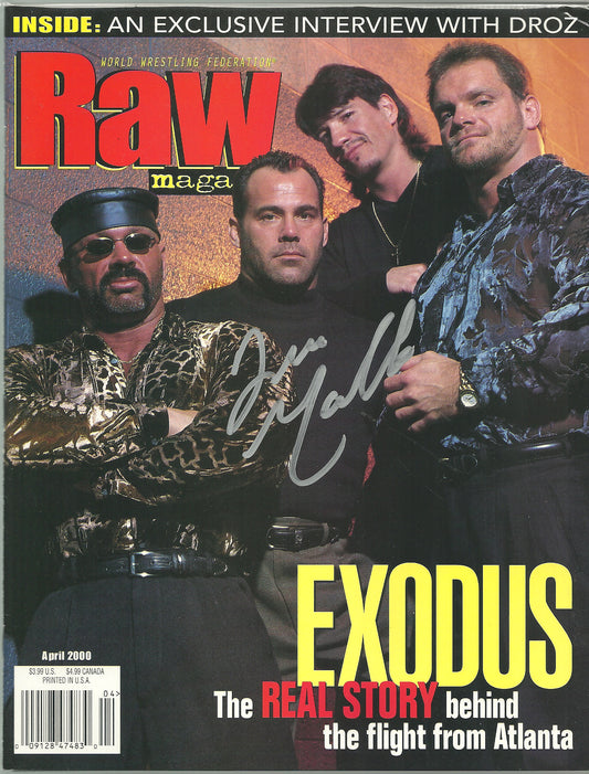 AM608 Dean Malenko Autographed Vintage Wrestling Magazine w/COA