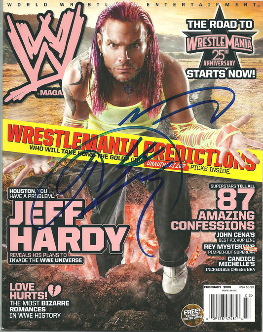 AM629 Jeff Hardy Vintage Wrestling Magazine w/COA