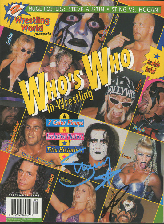 AM660 Road Warrior Animal ( Deceased ) Sunny VERY RARE Vintage Wrestling Magazine w/COA