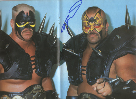 AM670 Road Warrior Animal ( Deceased ) VERY RARE Vintage Wrestling Magazine Poster w/COA