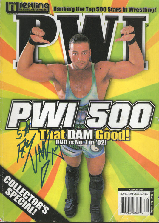 AM677 Rob Van Dam VERY RARE Vintage Wrestling Magazine w/COA