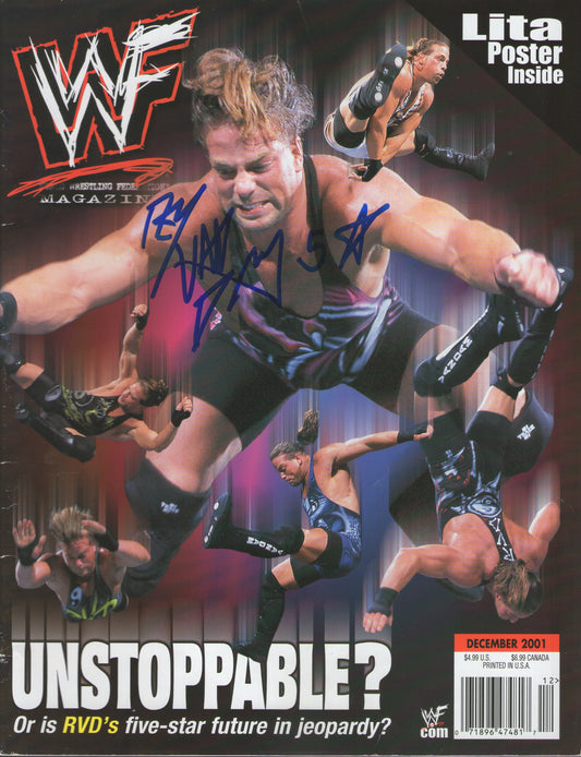 AM679 Rob Van Dam VERY RARE Vintage Wrestling Magazine w/COA