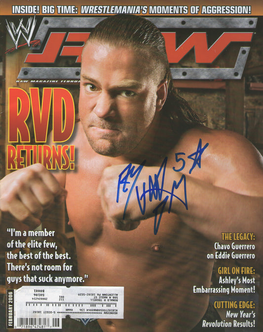 AM680 Rob Van Dam VERY RARE Vintage Wrestling Magazine w/COA