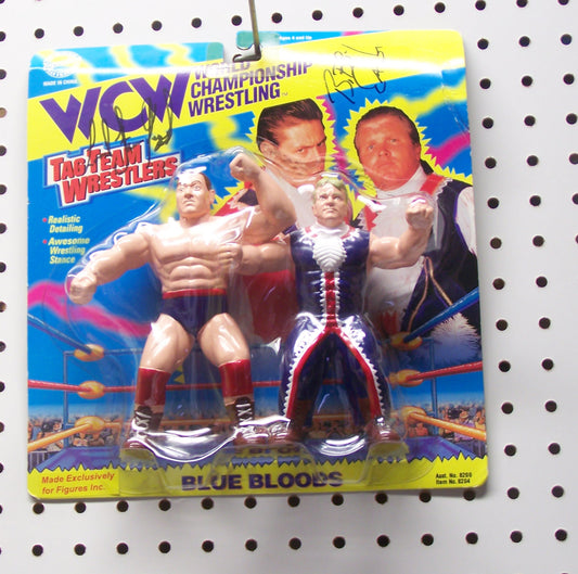 SAF1 WCW Blue Bloods Autographed Action figure Bobby Eaton ( Deceased ) Lord Steven Regal w/COA