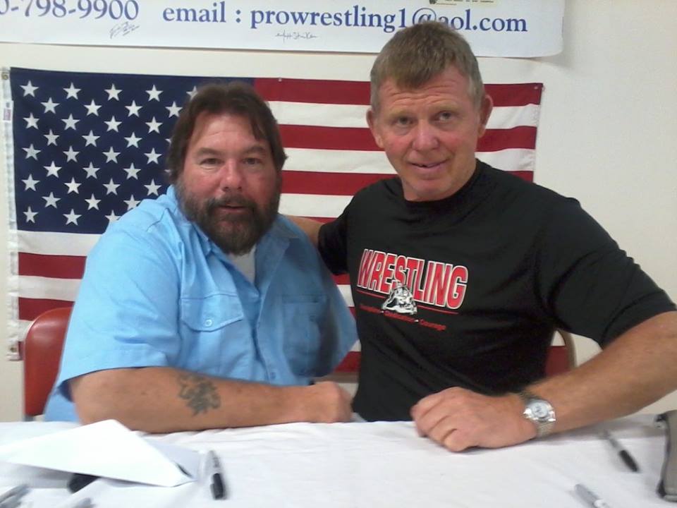 AM96 Cowboy Ron Bass ( Deceased ) Bob Backlund Autographed Wrestling WWF Magazine w/COA