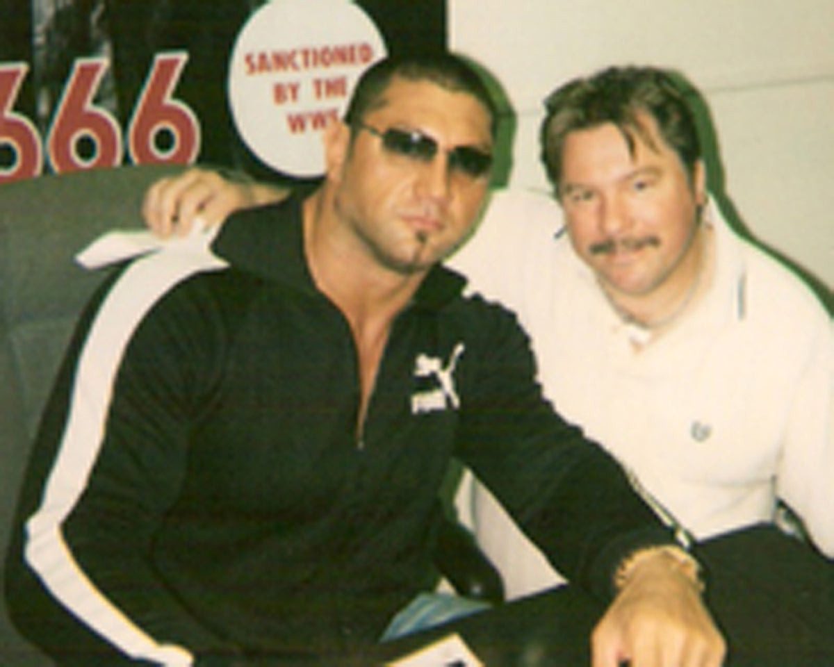 DBSAF Dave Batista Autographed Ring Giant Action Figure w/COA