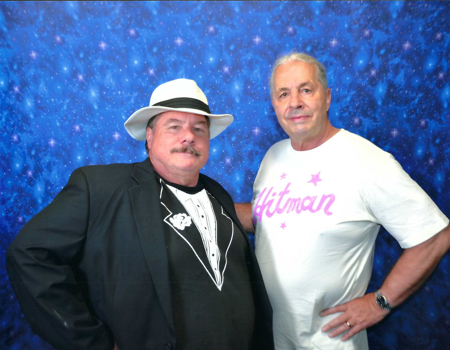 AM566 Bret the Hitman Hart Autographed Vintage Wrestling Magazine and Poster w/COA