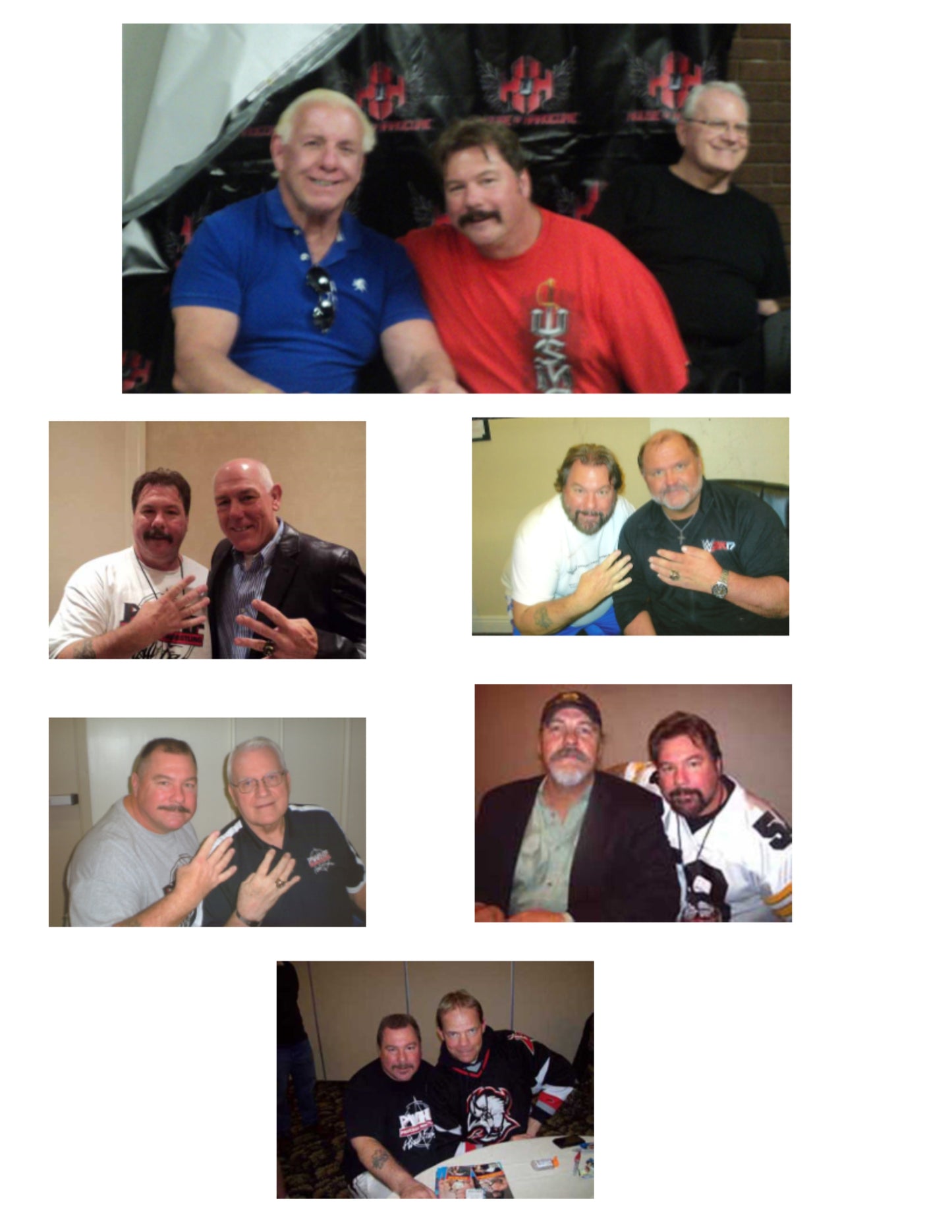 AM278 The Four Horsemen Autographed Vintage Wrestling Magazine w/COA