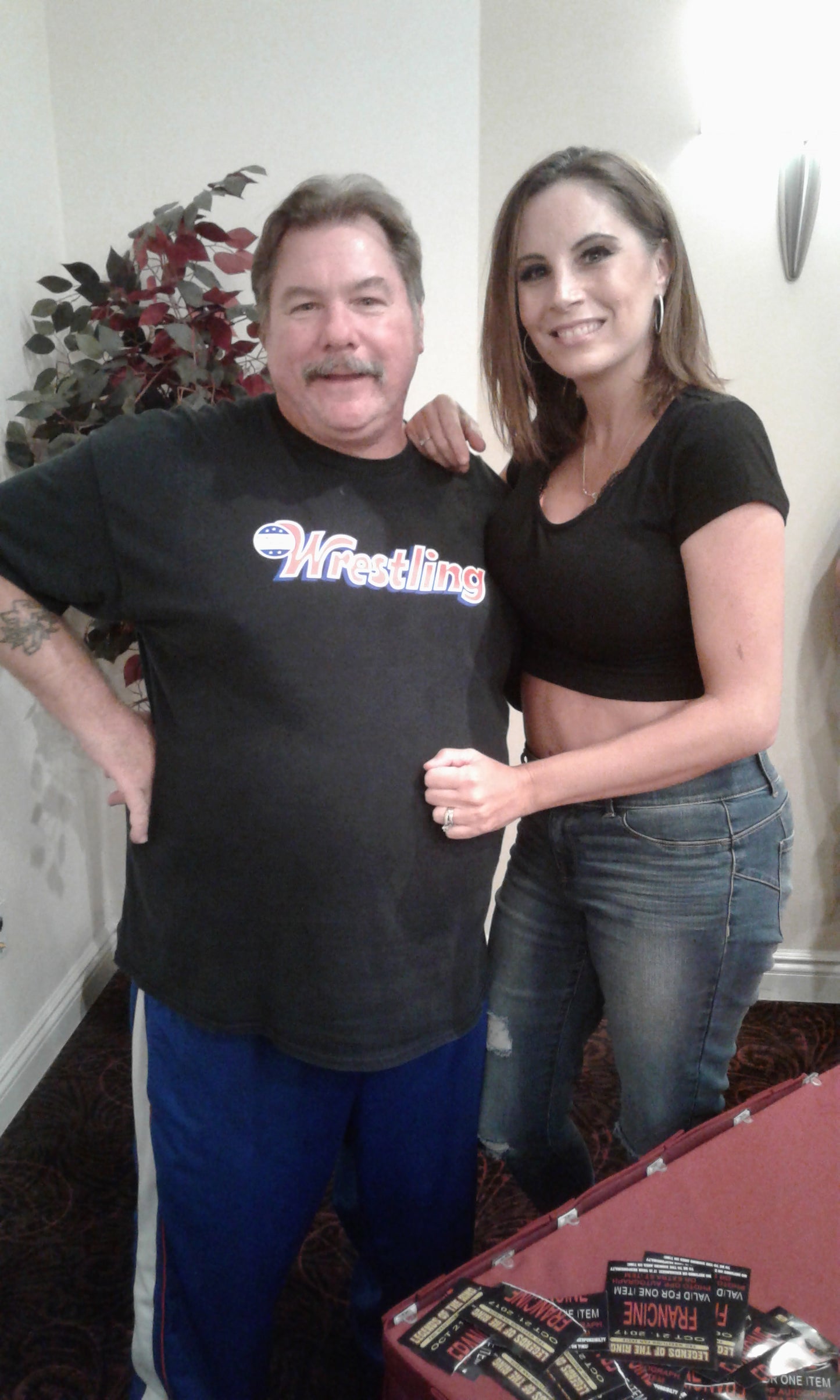 M206 Queen of Extreme Francine Autographed Wrestling Photo w/COA